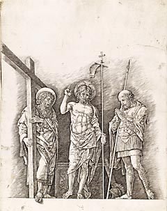 <i>Le Christ entre saint André et saint Longin</i>