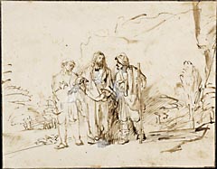<i>Le Christ et les disciples sur le chemin d’Emmaüs</i>